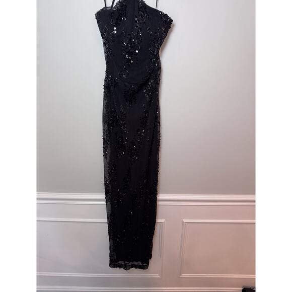 Violet Weekend Halter Neck Sequin Knit Dress Juniors Size NWT $129 - Picture 4 of 16